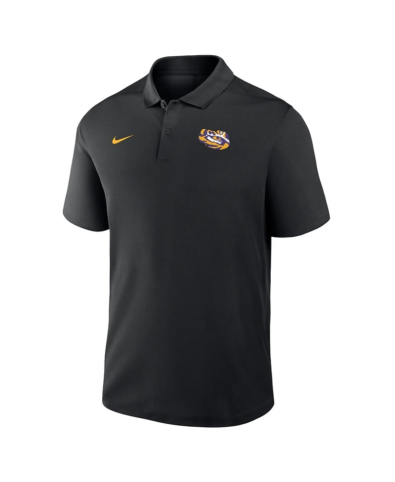 Nike Men's Black Lsu Tigers Dri-fit Victory Polo Shirt