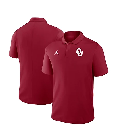 Jordan Men's Crimson Oklahoma Sooners Dri-fit Victory Polo Shirt