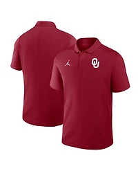 Jordan Men's Crimson Oklahoma Sooners Dri-fit Victory Polo Shirt