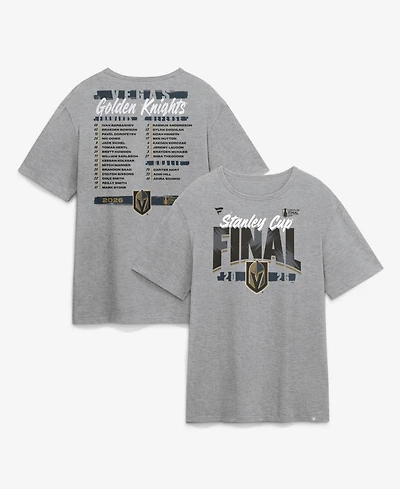 Fanatics Men's Heather Gray Vegas Golden Knights 2026 Stanley Cup Final Roster T-Shirt