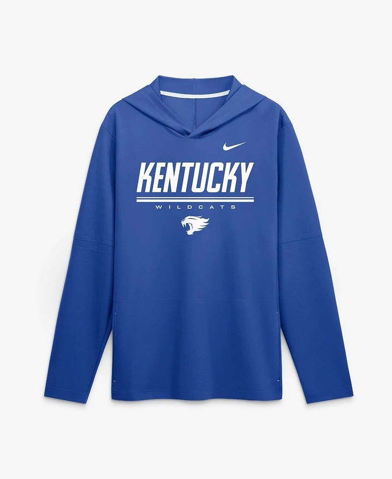 Nike Men's Royal Kentucky Wildcats 2026 Sideline Lightweight Long Sleeve Dri-fit Hoodie