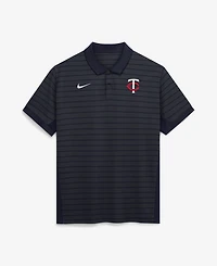 Nike Men's Navy Minnesota Twins Authentic Collection Striped Victory Dri-fit Polo Shirt