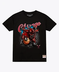 Mitchell & Ness Men's Black Chicago Bulls Breakthrough T-Shirt