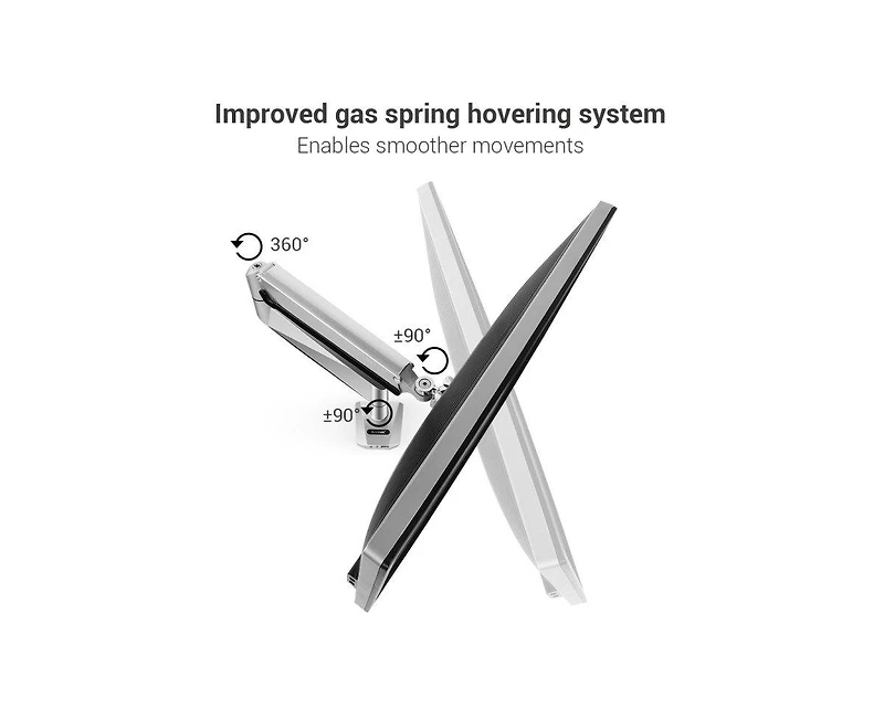 FlexiSpot Heavy Duty-Dual Monitor Arm Mount Premium Aluminum Build, Gas Spring System