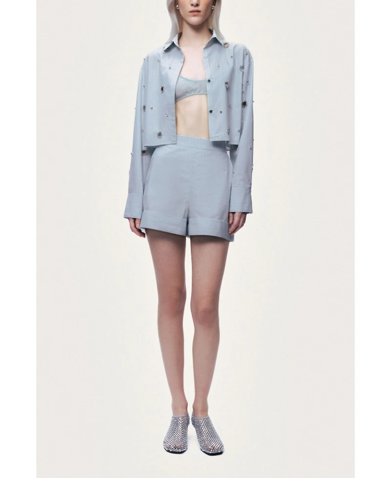 Nocturne Women's High-Waist Mini Shorts