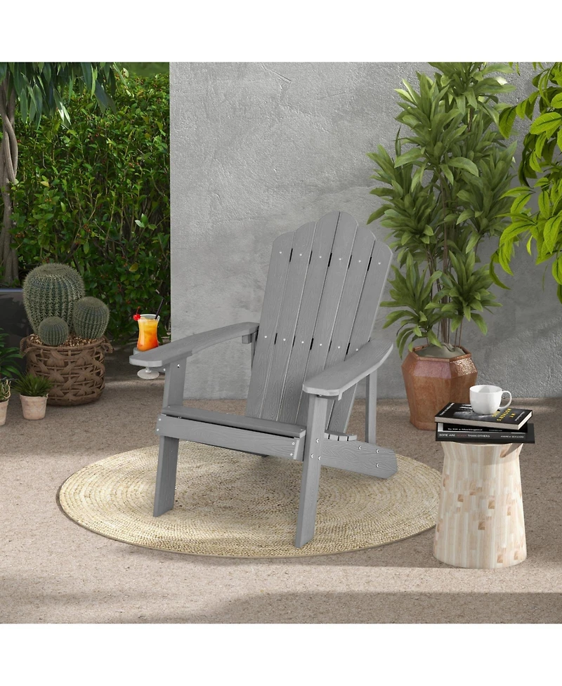 Gouun 2-Piece Adirondack Chair Set with Adult and Kids Seats