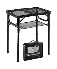 Gouun 3-Height Folding Camping Table with Storage Net