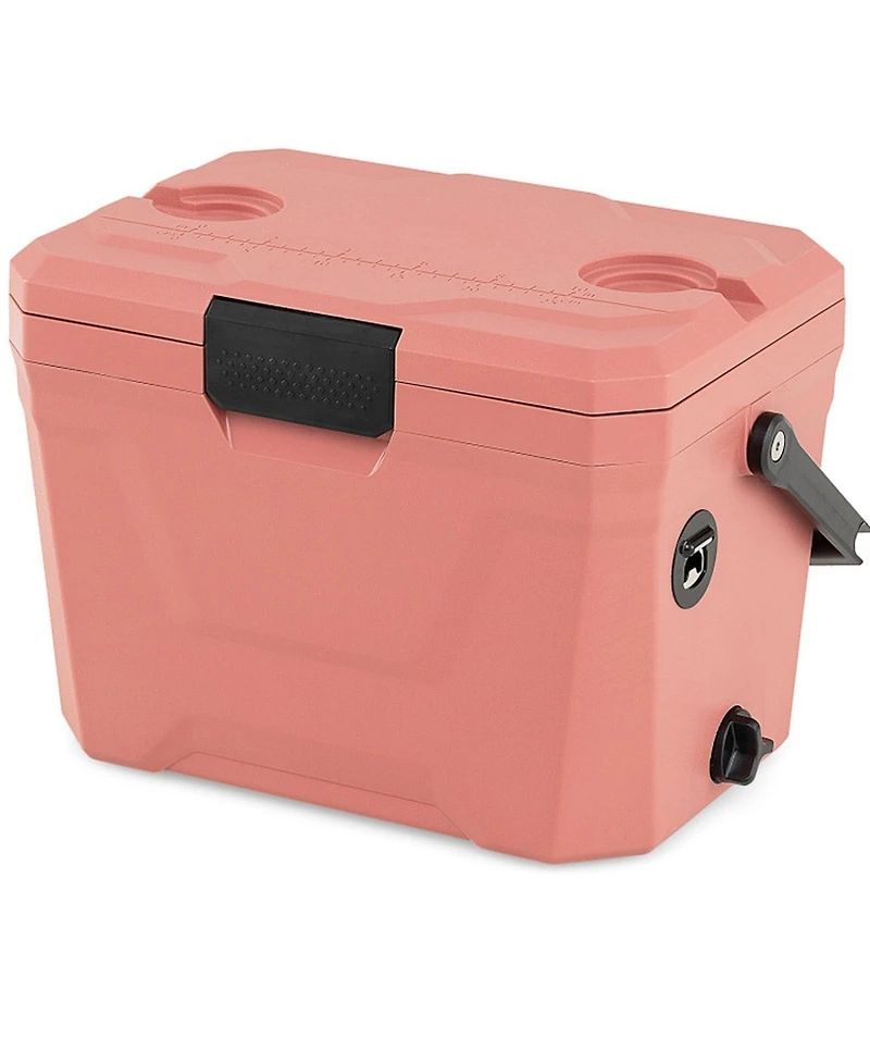 Gouun 21-Quart Hard Shell Insulated Ice Chest Cooler with Cup Holders