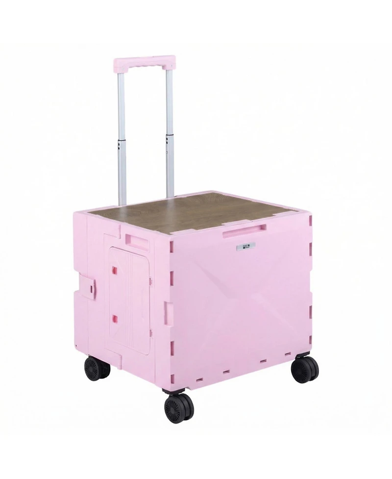 Gouun Collapsible Utility Wagon Cart with 3-Level Adjustable Handle
