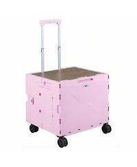Gouun Collapsible Utility Wagon Cart with 3-Level Adjustable Handle