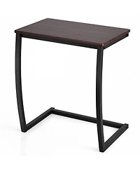 Gouun Steel Frame C-Shaped Sofa Side End Table
