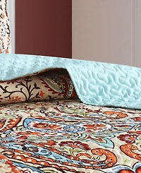 Stratford Park Gabby Paisley Patchwork 3-Piece Quilt Set, Queen