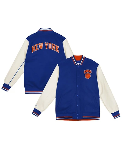 Mitchell & Ness Toddler Blue New York Knicks Varsity Heavyweight Full-Snap Jacket