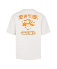 '47 Brand Men's Cream New York Knicks Foundation T-Shirt