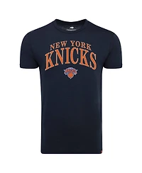 Sportiqe Men's and Women's Navy New York Knicks Comfy Tri-Blend T-Shirt