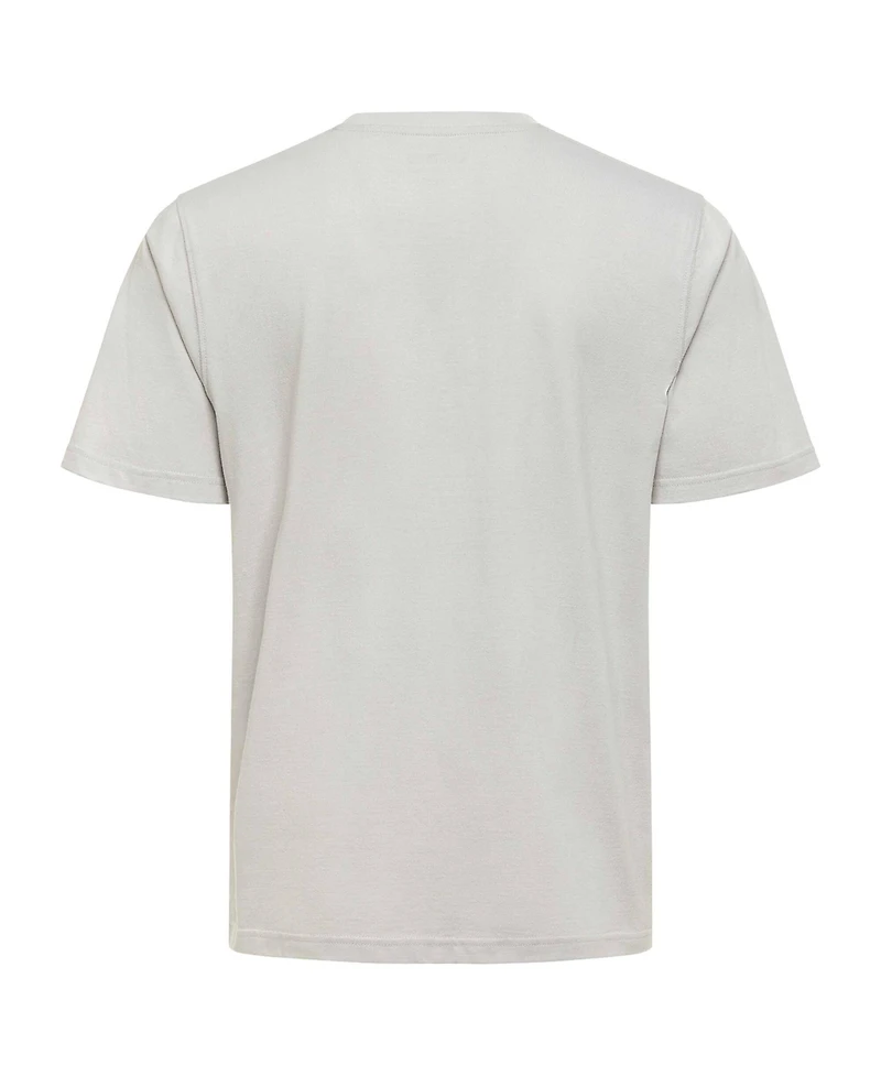 Sportiqe Men's and Women's Silver San Antonio Spurs Outline T-Shirt