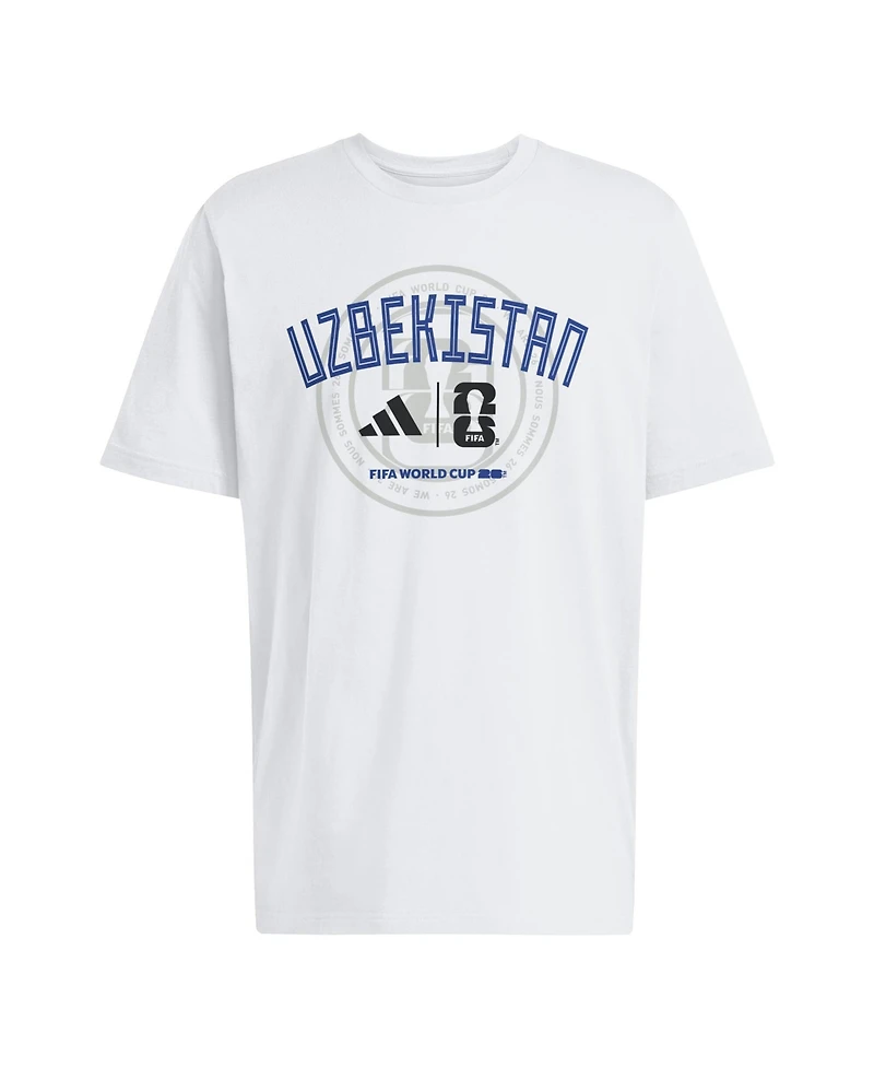 Adidas Men's White Uzbekistan National Team 2026 Fifa World Cup Qualifier T-Shirt