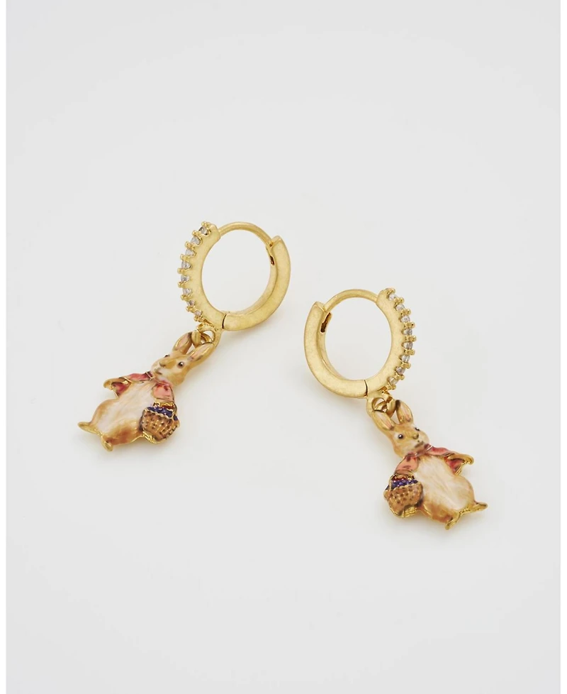Fable England Peter Rabbit Cotton-tail Earrings