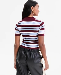 Bar Iii Women's Cropped Ribbed Top, Macy's Exclusive