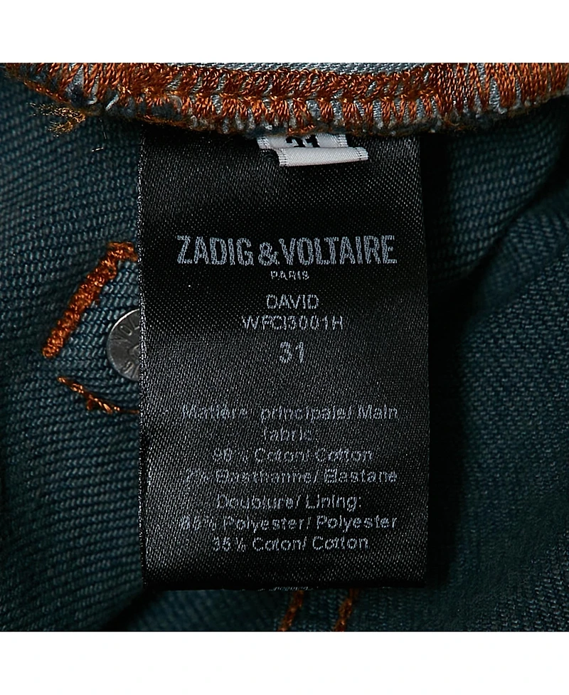 Pre-Owned Zadig & Voltaire Men's Brushed Denim David Jeans