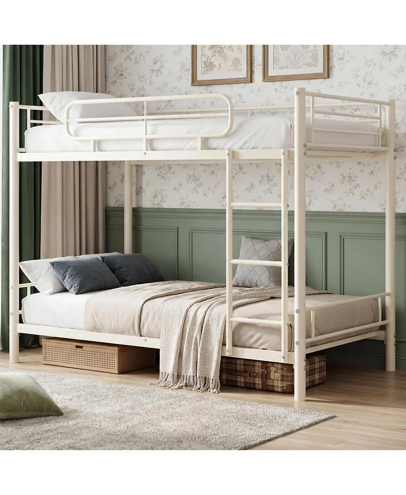 gaomon Twin Over Bunk Bed Frame, Heavy Duty Metal Beds for Kids/Teens/Adults, 450 Lbs Upper and 500 Lower Capacity, Slot