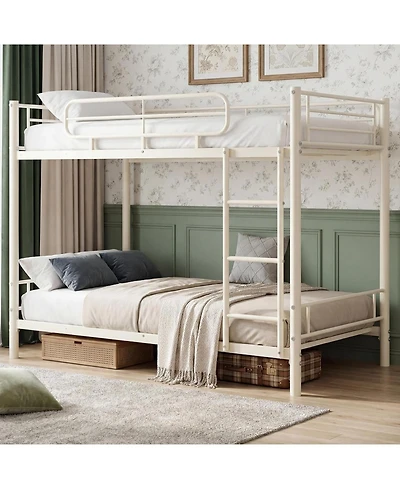 gaomon Twin Over Bunk Bed Frame, Heavy Duty Metal Beds for Kids/Teens/Adults, 450 Lbs Upper and 500 Lower Capacity, Slot