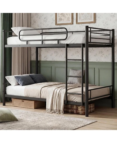gaomon Twin Over Bunk Bed Frame, Heavy Duty Metal Beds for Kids/Teens/Adults, 450 Lbs Upper and 500 Lower Capacity, Slot