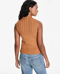 And Now This Women's Rib-Knit Mock-Neck Shell, Macy's Exclusive