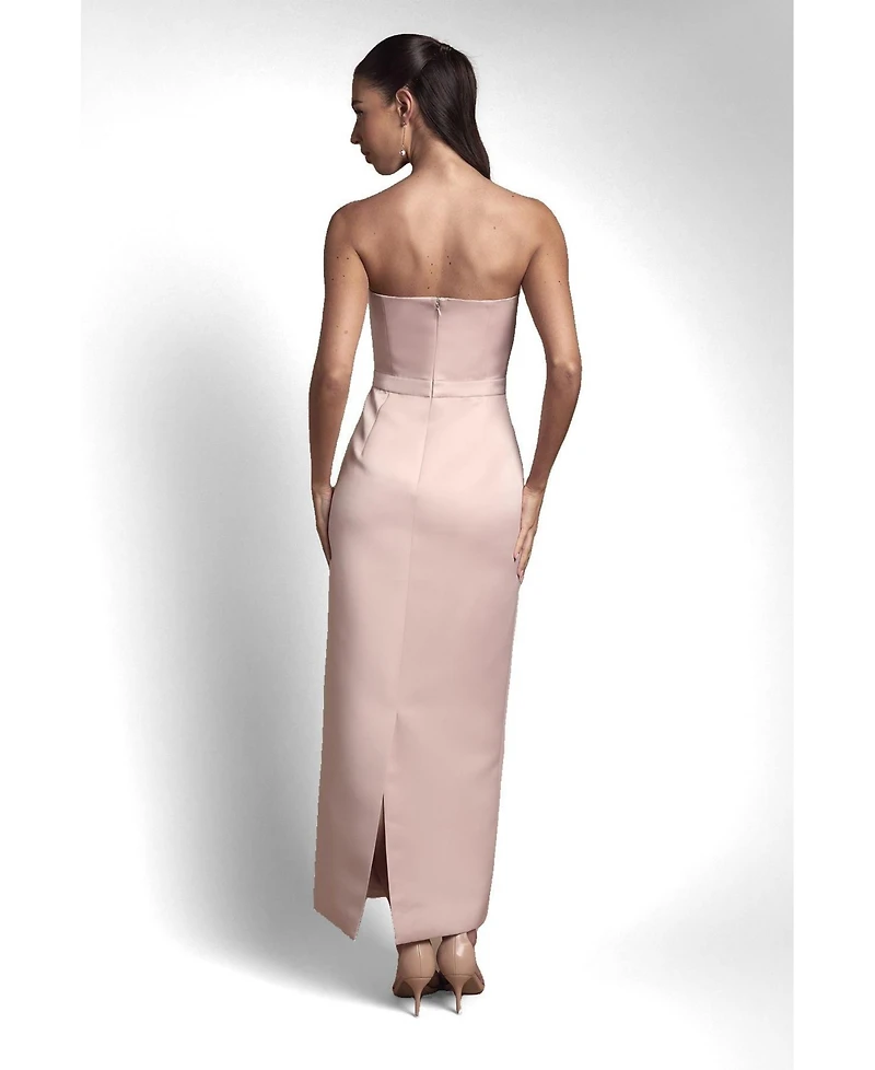 Coast Women's Bandeau Bow-Waist Maxi Dress
