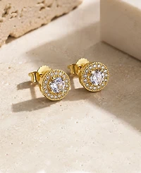 Rhona Sutton Men's Cubic Zirconia Iced Stud Earrings