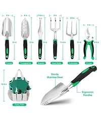 Xdovet Garden Tool Set 9 Succulent 6 Aluminum Tools Kit Gloves Watering Can Line Label