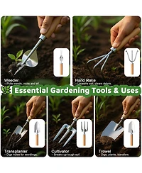 Xdovet Gardening Tools Set Heavy Duty Tote Bag Rust-proof Non-slip Gift
