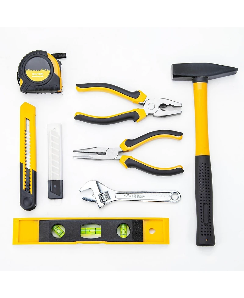 Xdovet Home Tool Kit Hand Set With Plastic Toolbox For Repair Diy