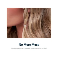 Gimme Beauty Elastic Stacks - Non-Slip Clear, Small Elastic Hair Ties - For Fine, Thick and Curly Hair
