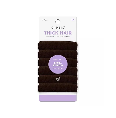 Gimme Beauty Thick Hair Extra Stretch Bands - Patent-Pending Design for Maximum Hold