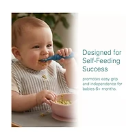 Sperric Silicone Baby Feeding Set, Suction Bowls with Lids, 4-Pack Led Weaning Spoon , and Fruit Feeders
