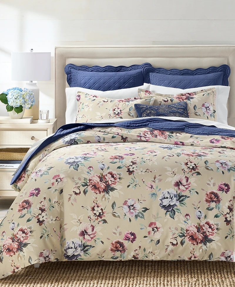 Charter Club Ophelia Floral 2-Piece Comforter Set, Twin, Macy's Exclusive
