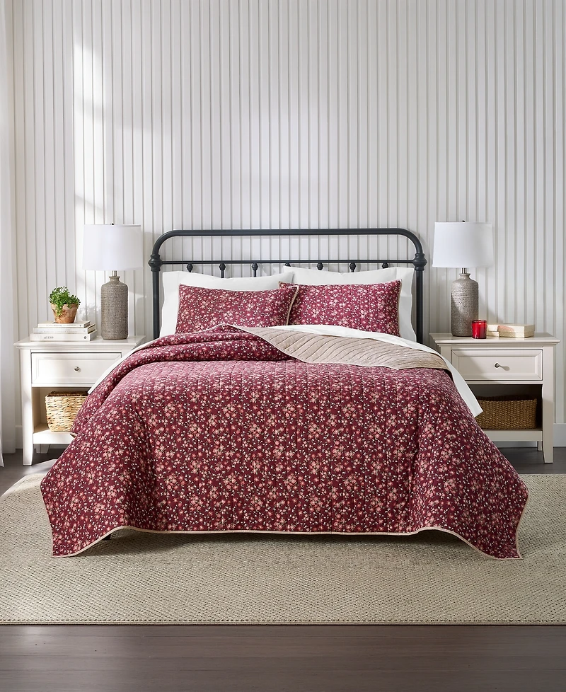 Charter Club Parker Reversible 3-Piece Quilt Set, Full/Queen, Macy's Exclusive
