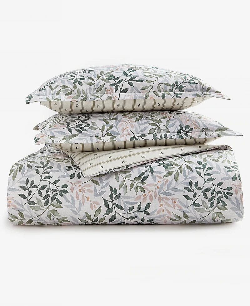 Charter Club Linden Vines Print 3-Piece Comforter Set, King, Macy's Exclusive