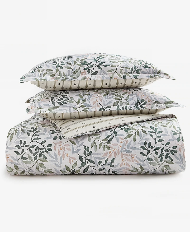 Charter Club Linden Vines 2-Piece Duvet Cover Set, Twin, Macy's Exclusive