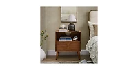 Lucky One Mid Century Nightstand with Charging Station