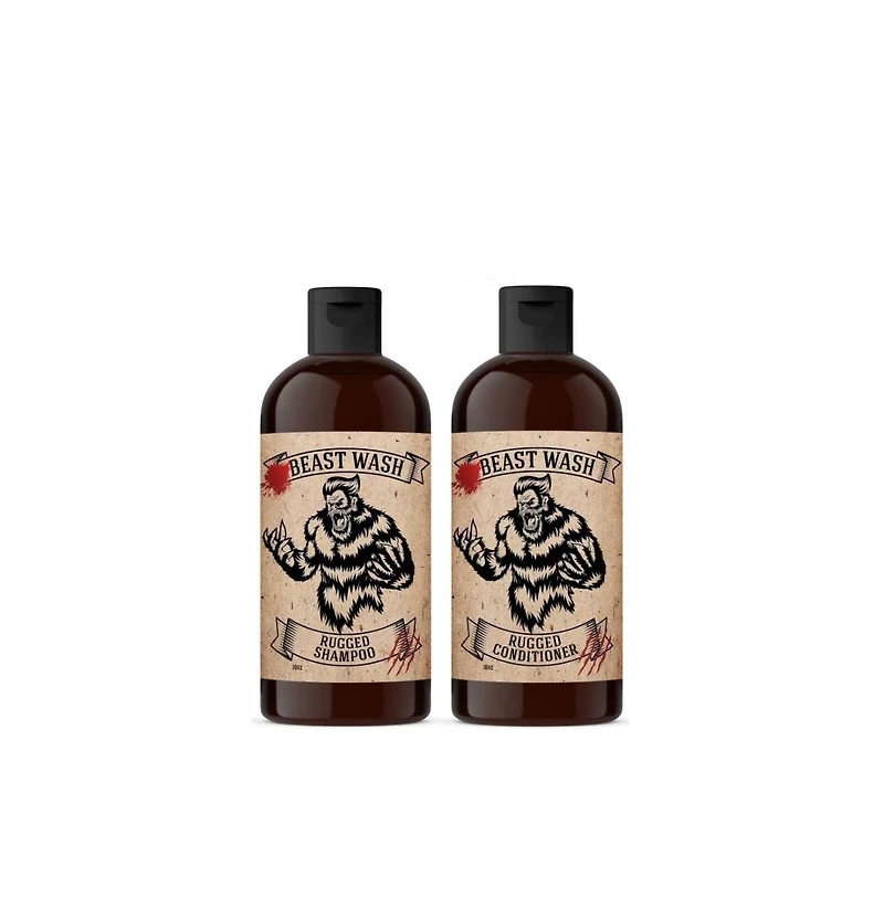 Johnny Slicks Hair Cleaning Kit |Shampoo and Conditioner | 2 Piece Set| Rugged Scent