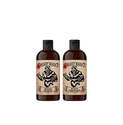 Johnny Slicks Hair Cleaning Kit |Shampoo and Conditioner | 2 Piece Set| Rugged Scent