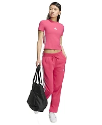 adidas Women's Essentials Slim-Fit Short-Sleeve Baby T-Shirt