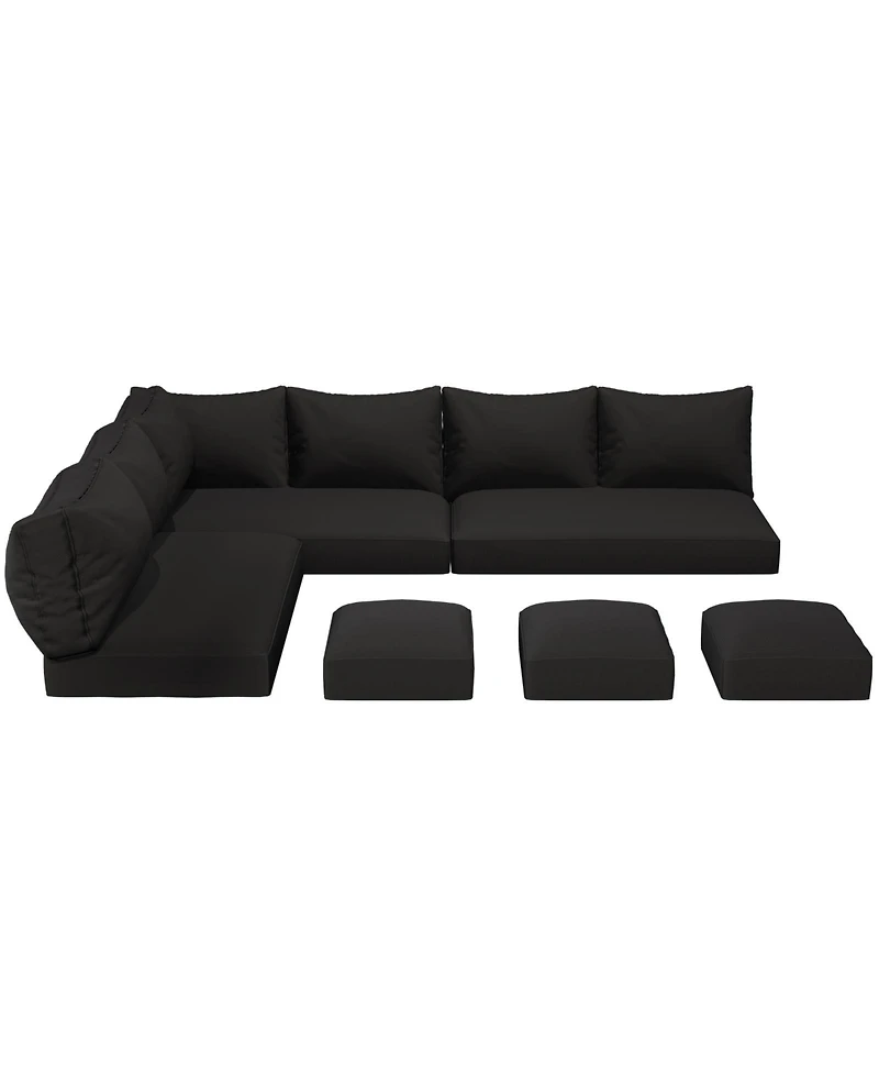 Aecojoy 4 inch Patio Cushions for Outdoor Furniture