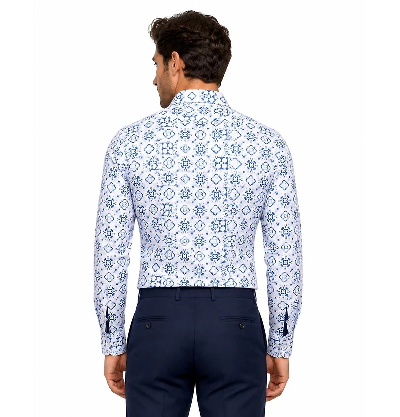 Elie Balleh Men's Slim Fit Stylish Button-Down Shirt