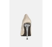 Stakes Womens Clear Heel Classic Pumps