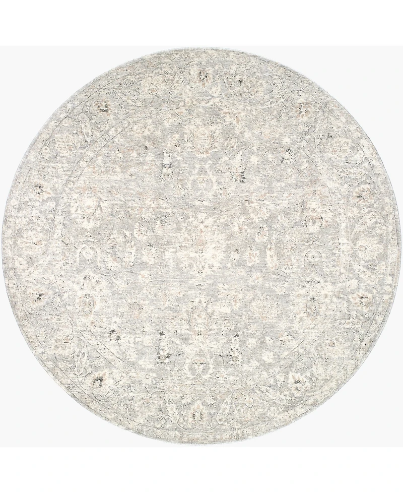 Livabliss Poetry 556912 5'3" x 5'3" Round Area Rug