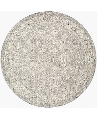 Livabliss Poetry 627348 6'7" x 6'7" Round Area Rug