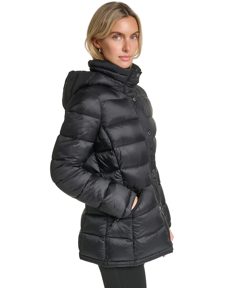 Charter Club Women's Packable Hooded Puffer Coat, Macy's Exclusive
